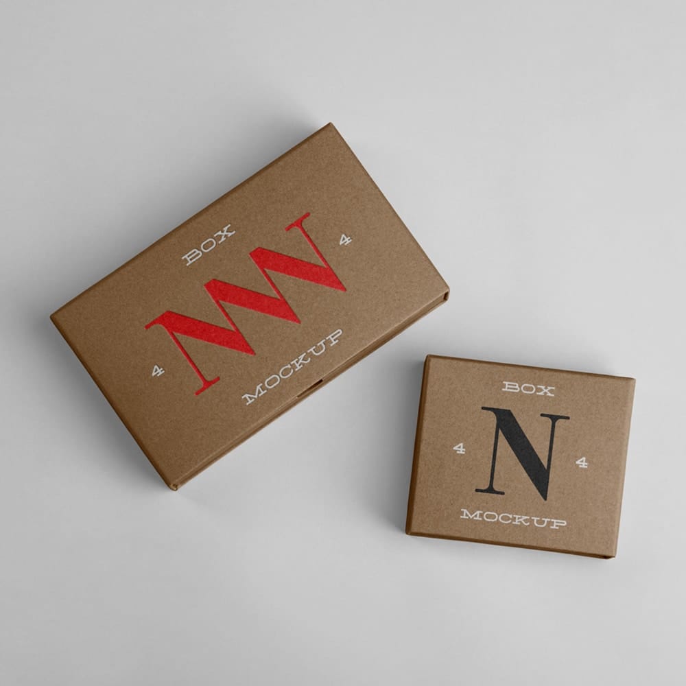 Paper Box Mockups