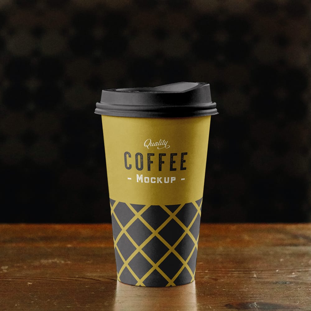 Paper Coffee Cup PSD Mockup