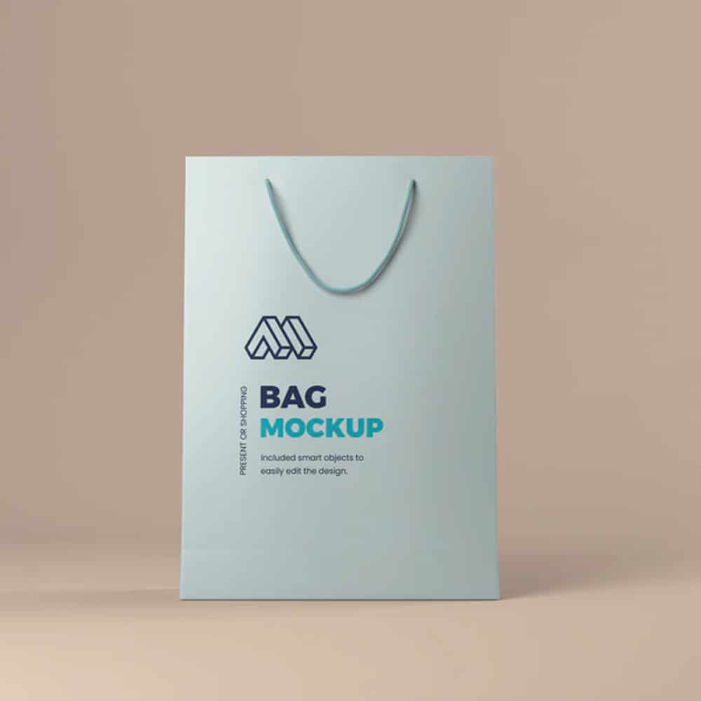 Present or Shopping Bag Mockup