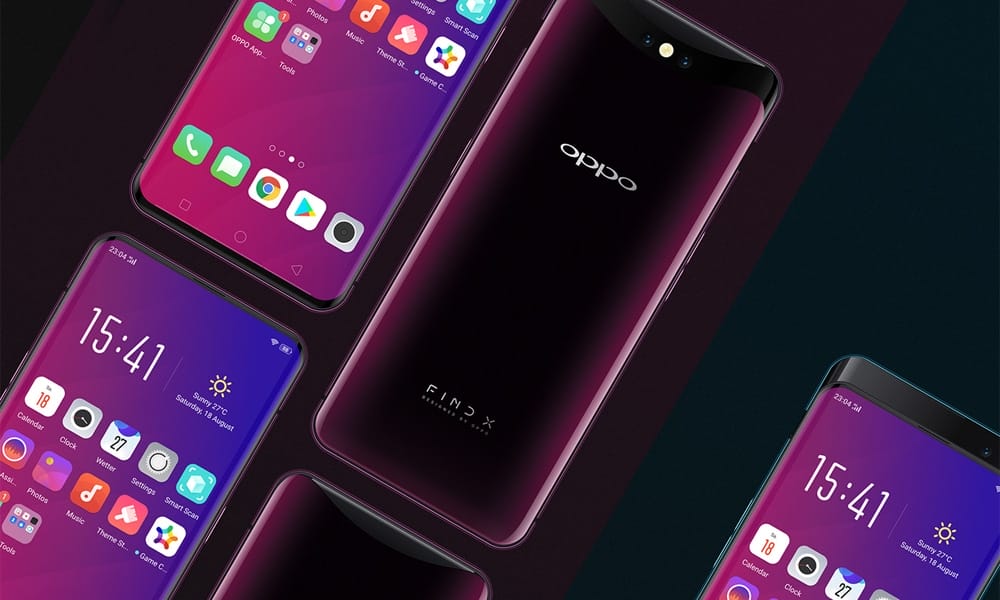 Realistic & Flat OPPO Find X Mockup