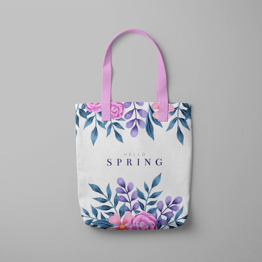 Realistic Girl HandBag Mockup