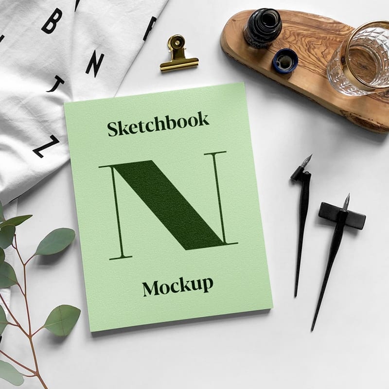 Sketchbook PSD Mockup