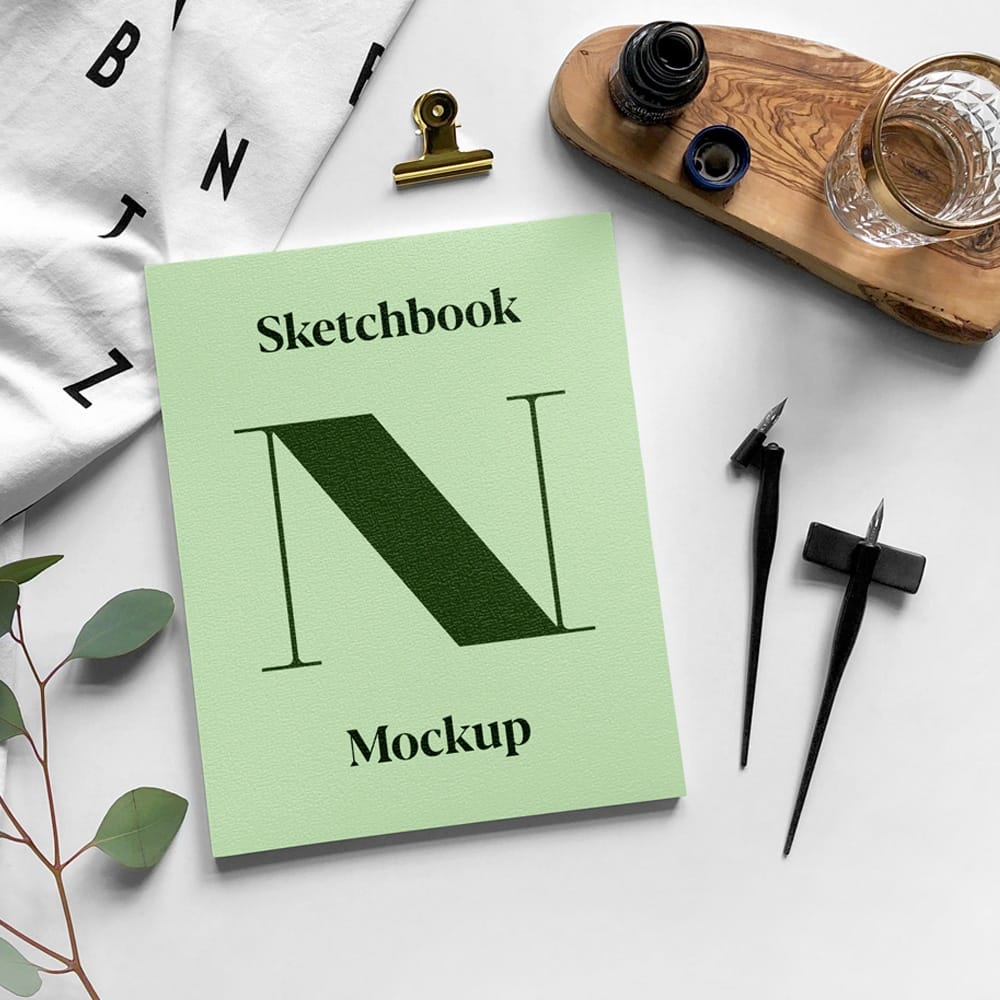 Sketchbook PSD Mockup