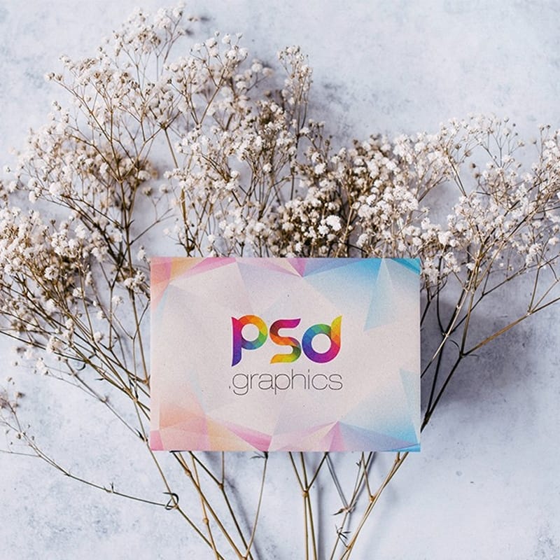 Winter Postcard Mockup PSD