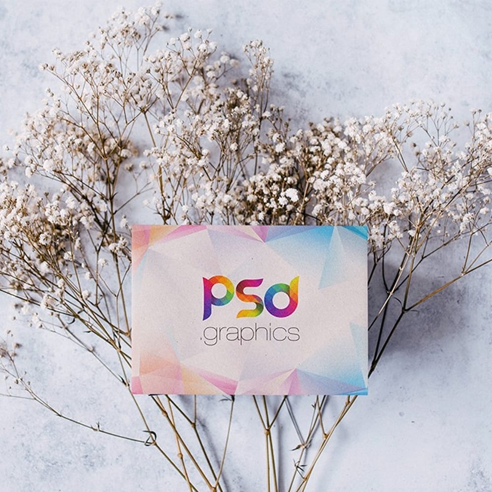 Winter Postcard Mockup PSD