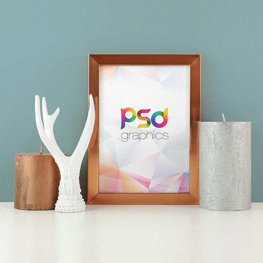 Wooden Picture Frame Mockup