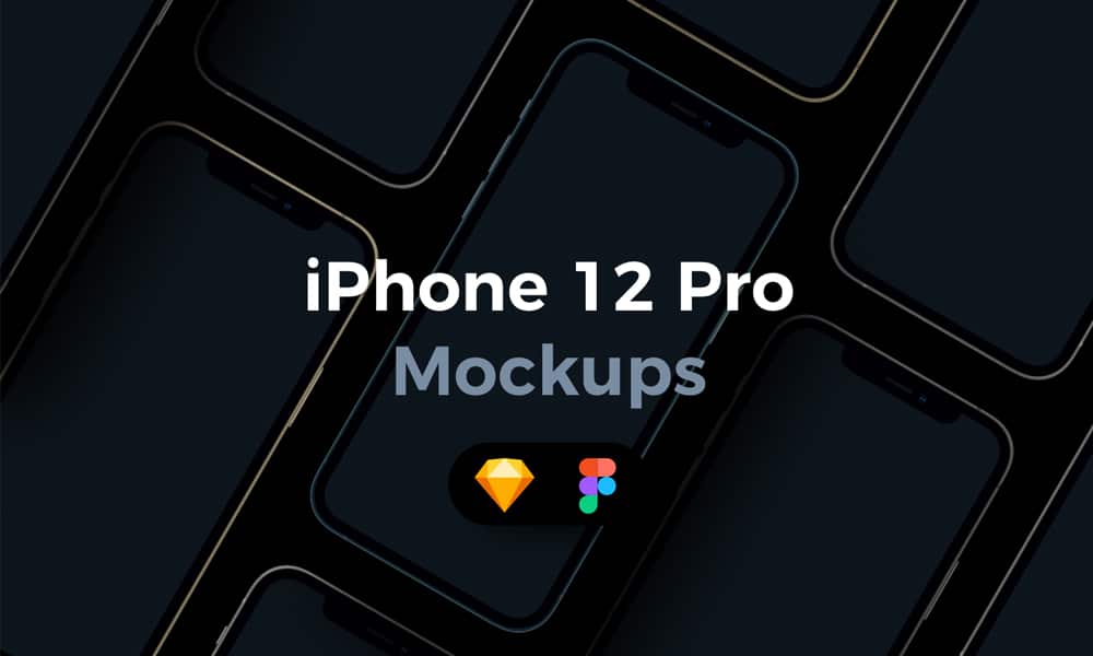 iPhone 12 Pro Mockups for Sketch & Figma