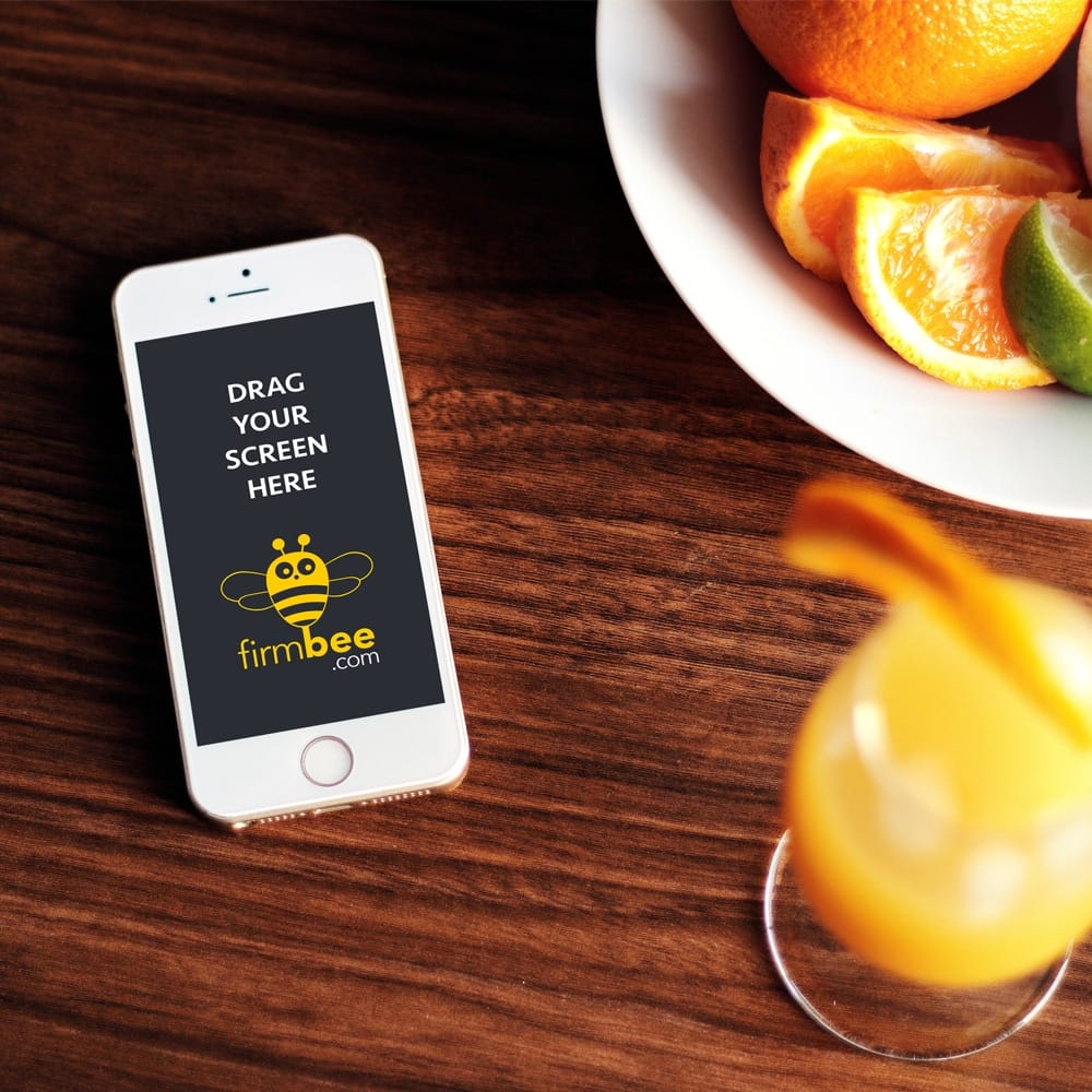 iPhone 6 from Apple & Oranges Free PSD Mockup