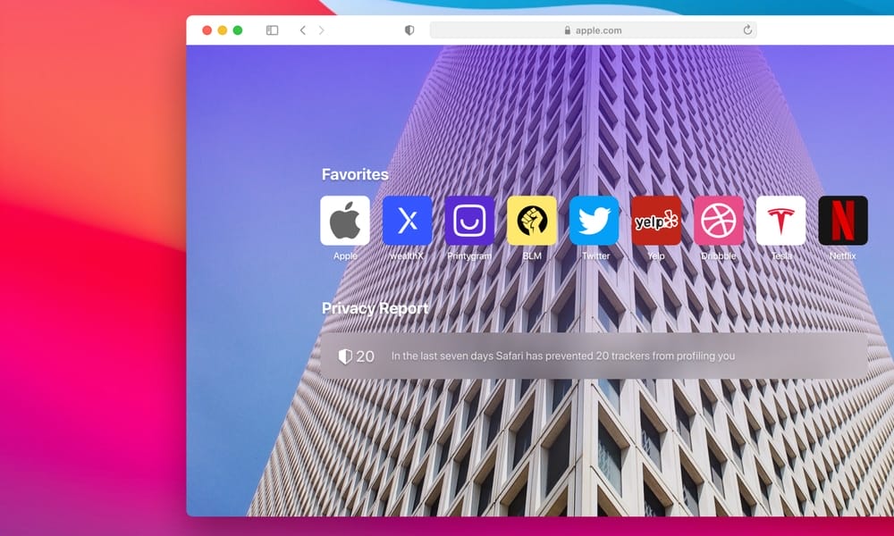 macOS Big Sur and Safari UI (Figma)