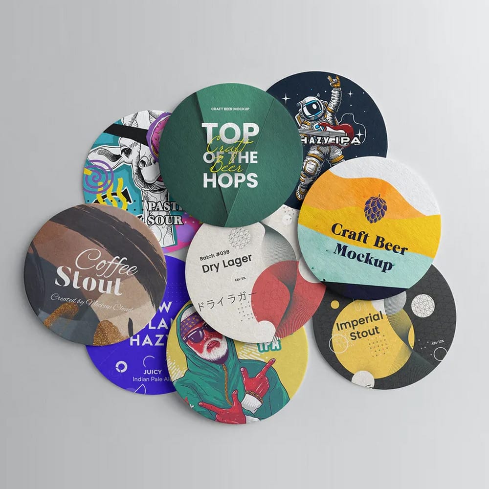 Beer Pad Free Branding Mockup