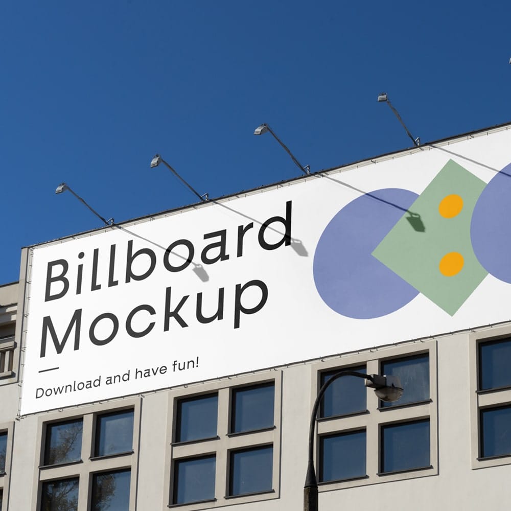 Billboard on the Building Mockup