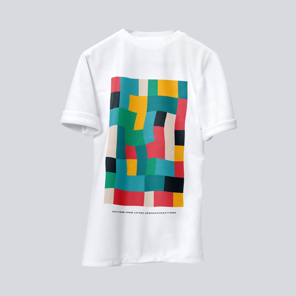 Different Colours Free T-Shirt Mockup