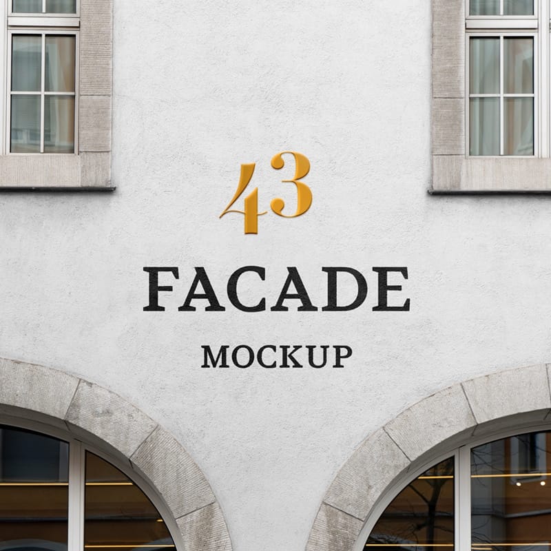 Facade PSD Mockup