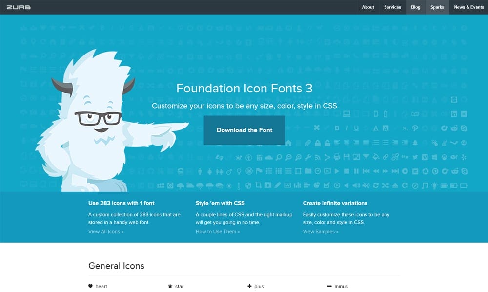 Foundation Icon Fonts 3