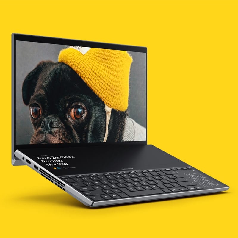 Free Asus ZenBook Pro Duo Mockup