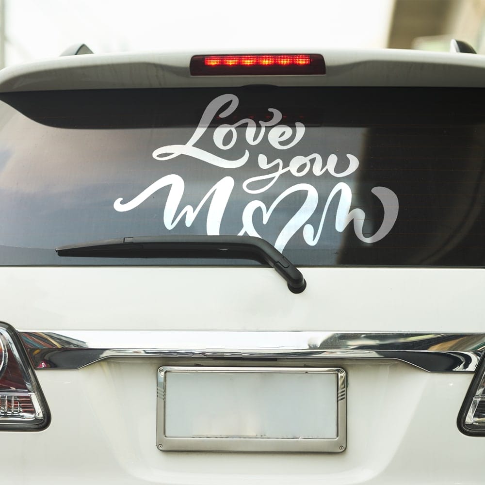 Free Car Lettering Decal Mockup PSD Template