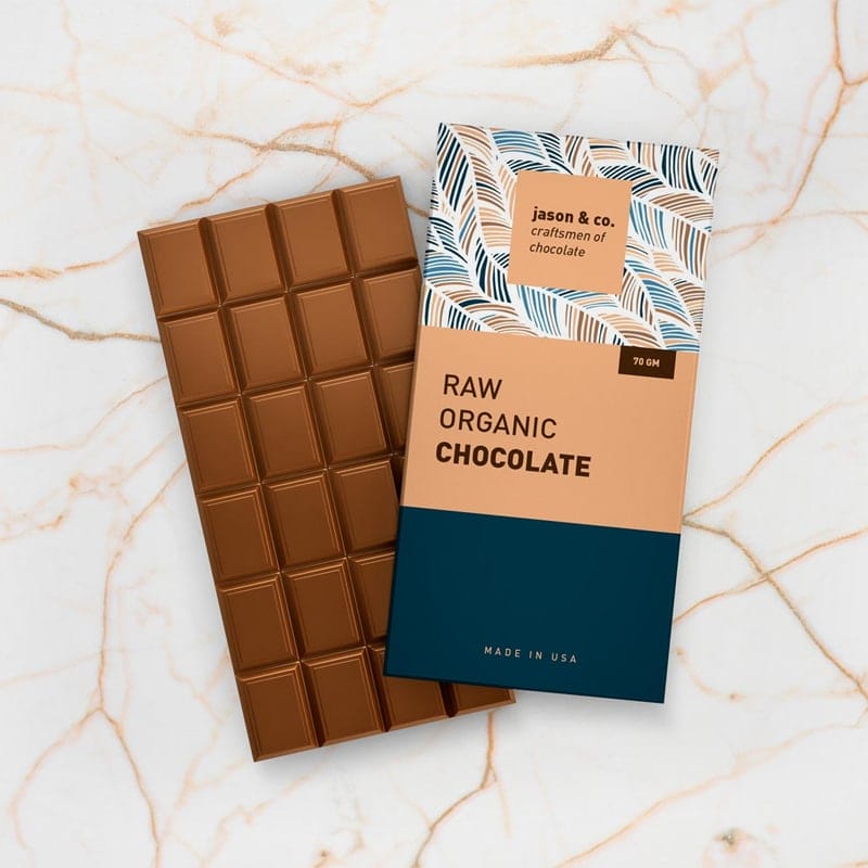 Free Chocolate Packaging Mockup PSD