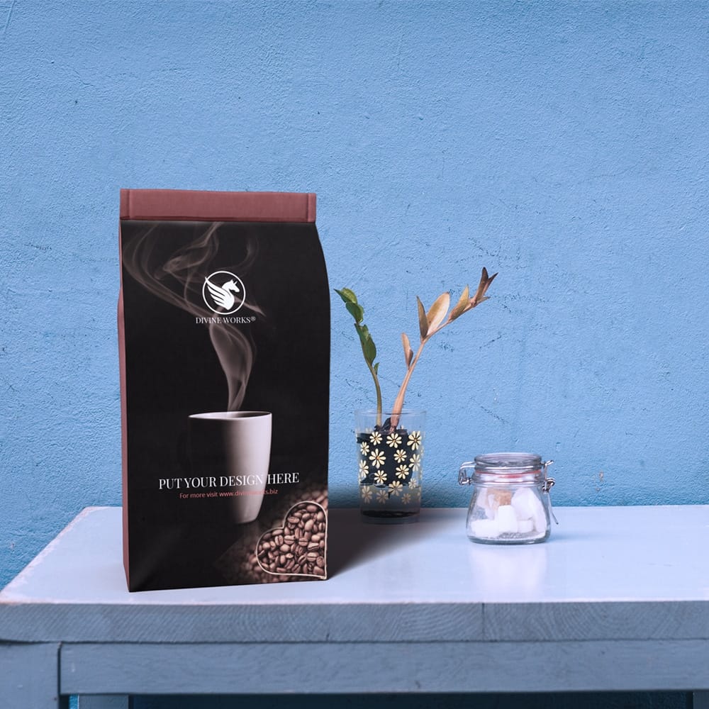 Free Coffee Packaging Mockup PSD