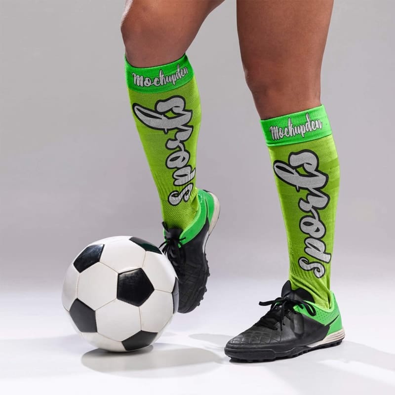 Free Crew Sock Mockup PSD Template