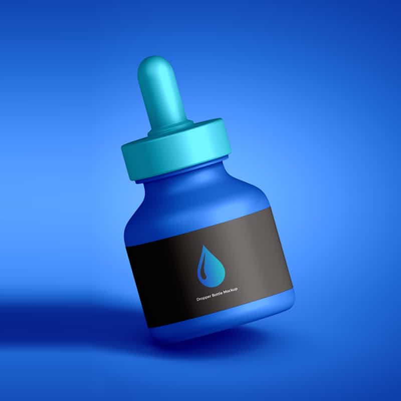 Free Dropper Bottle Mockup
