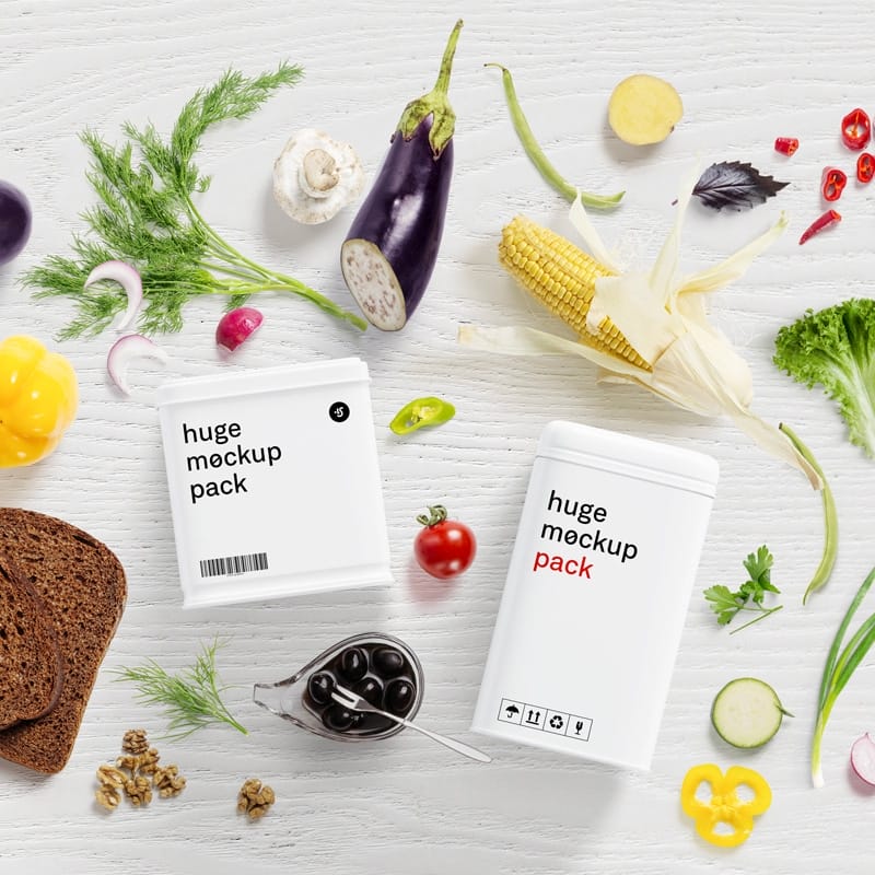 Free Food Mockup Scene Creator