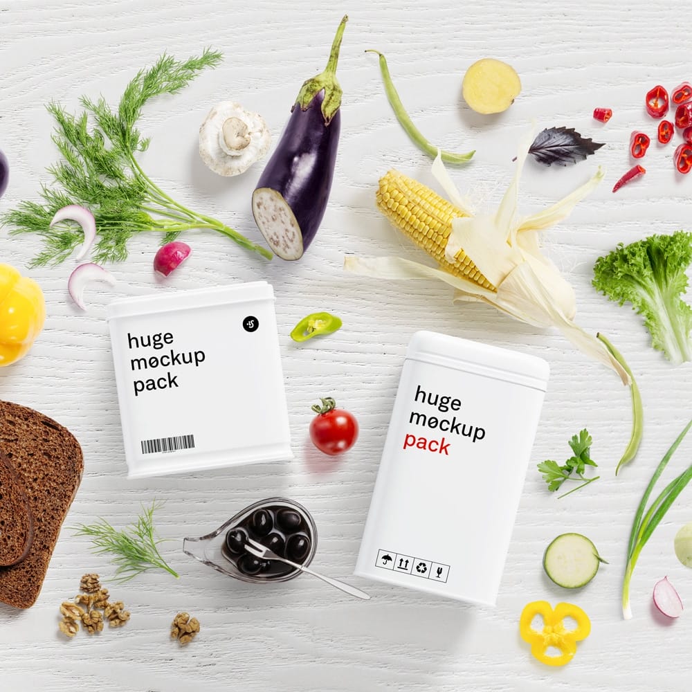 Free Food Mockup Scene Creator