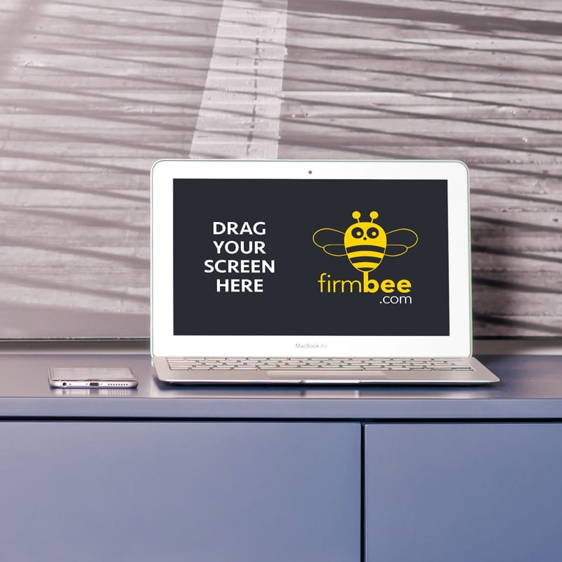 Free MacBook Air Mockup PSD