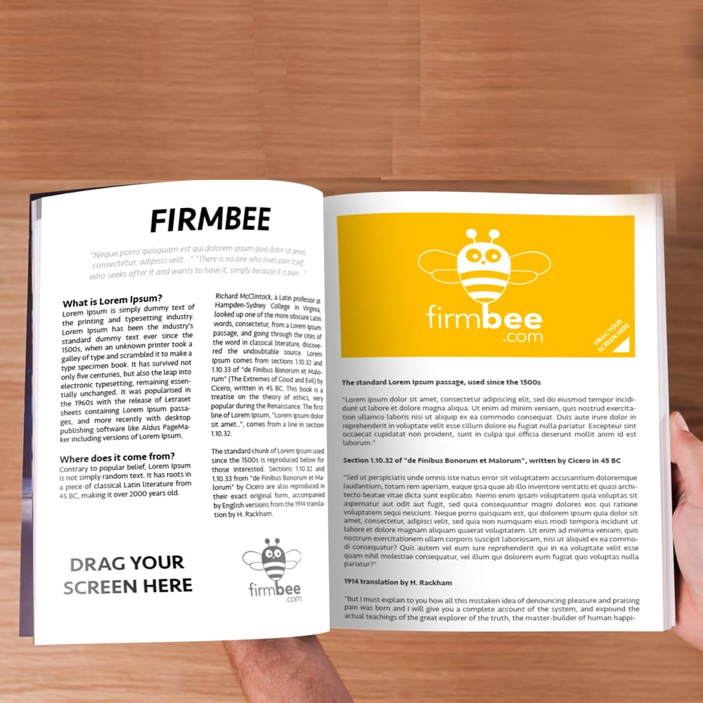 Free Magazine Mockup PSD