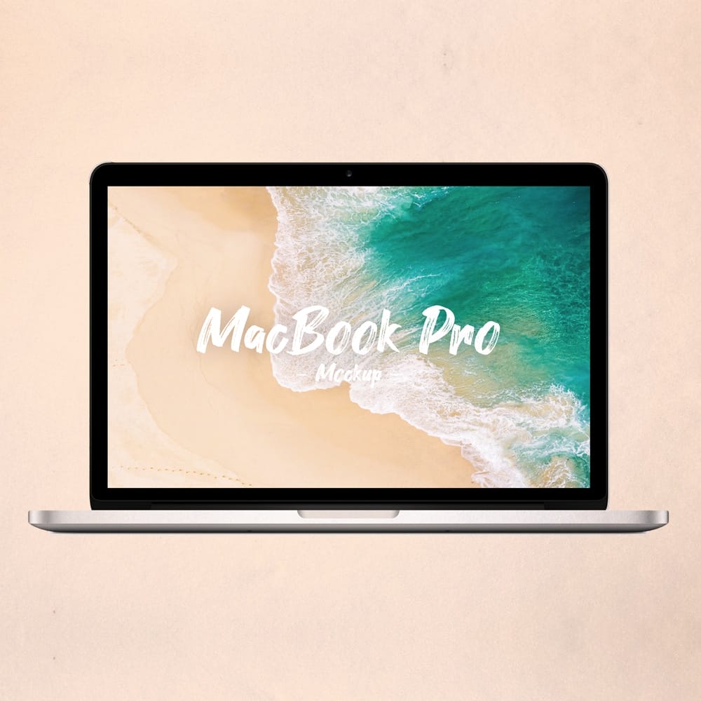 Free Minimalist Macbook Pro Mockup