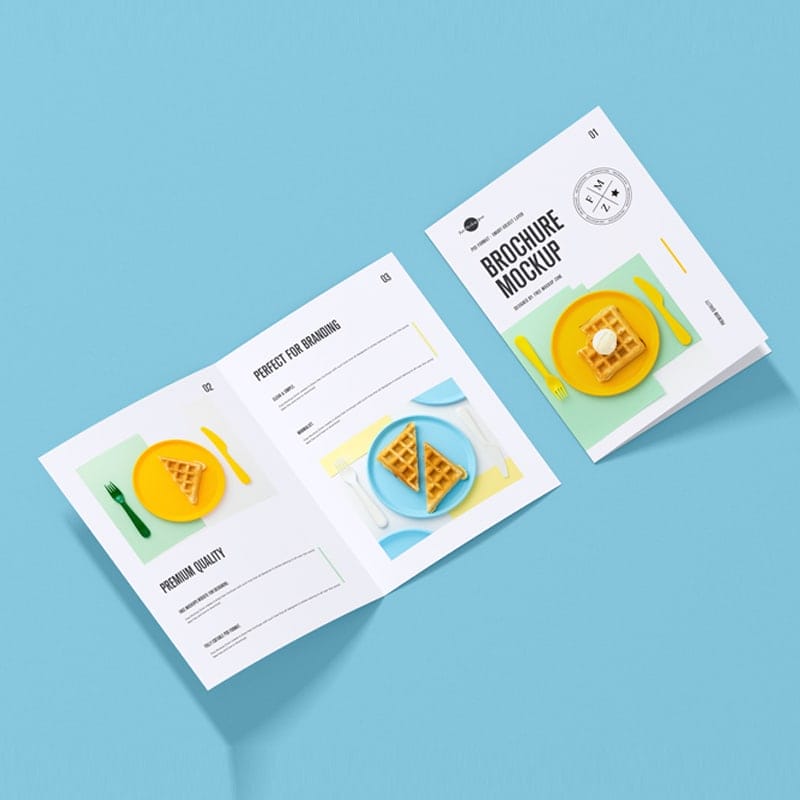 Free Modern A4 Brochure Mockup
