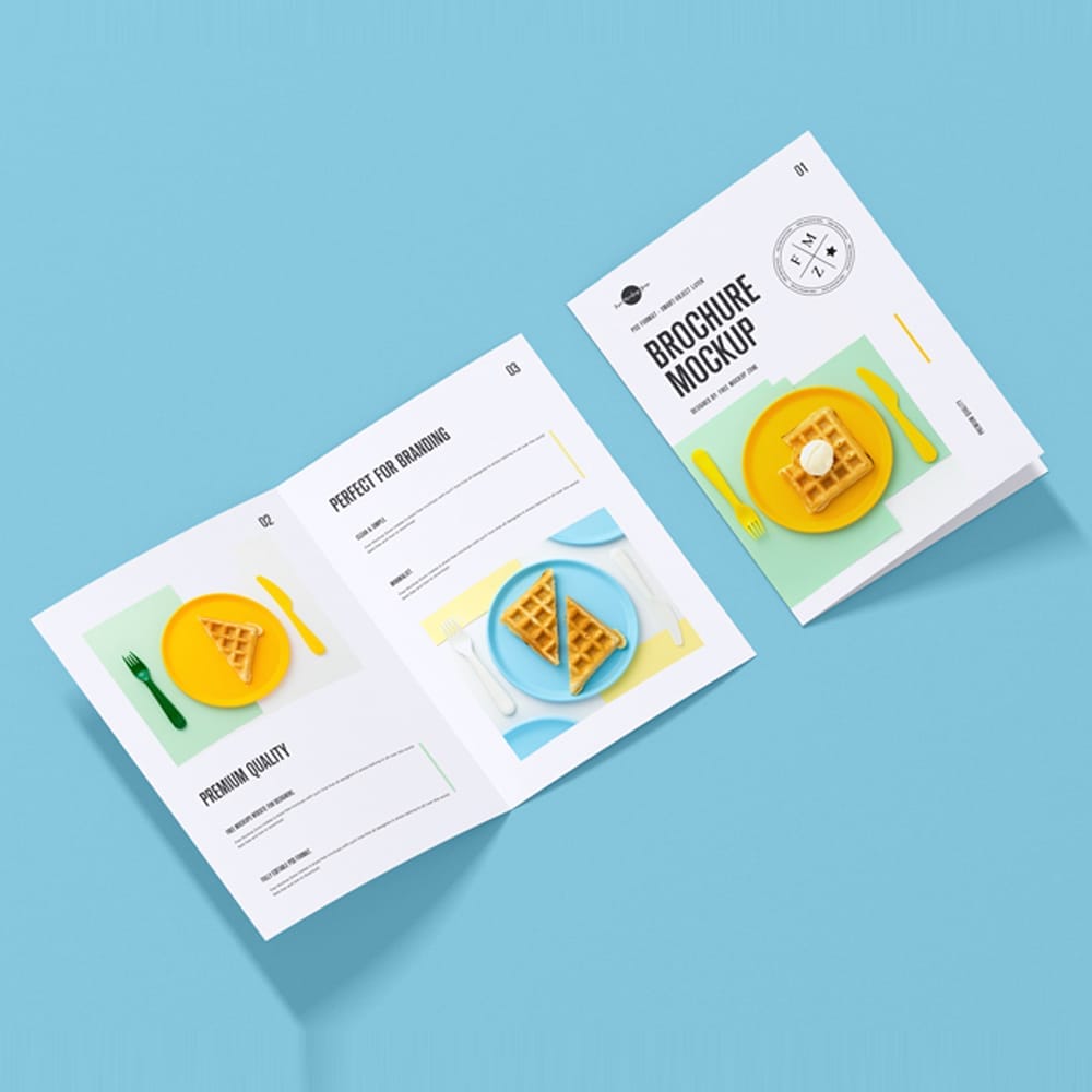 Free Modern A4 Brochure Mockup