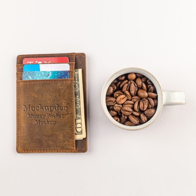 Free Money Packet Mockup PSD Template