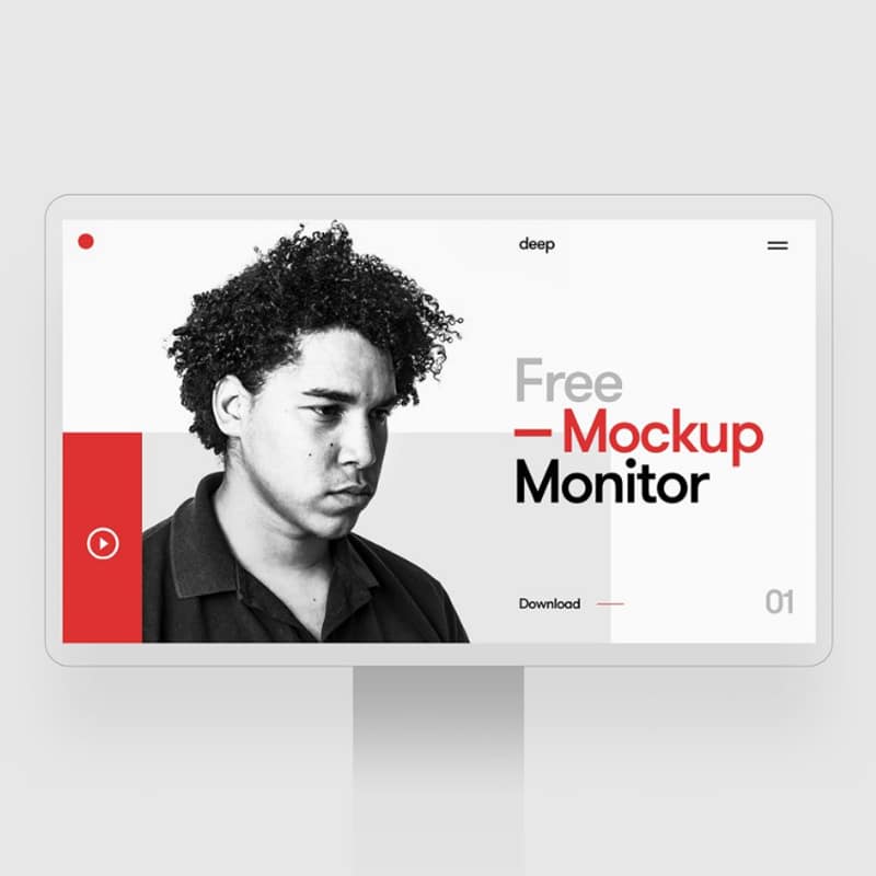 Free Monitor Mockup