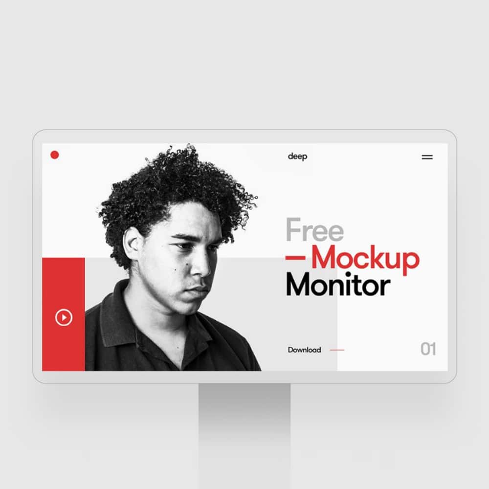 Free Monitor Mockup