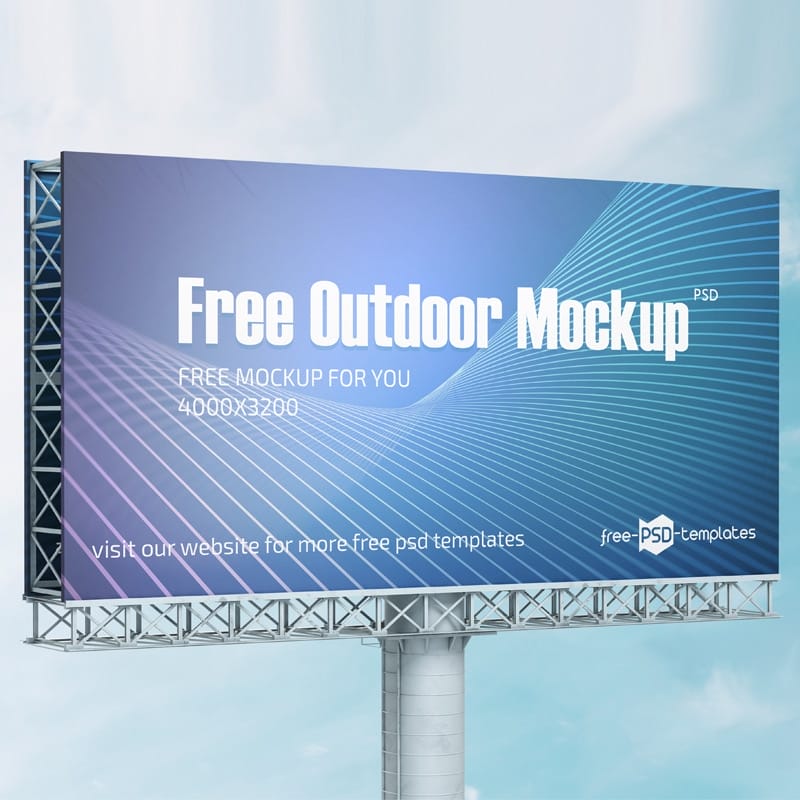 Free Outdoor Mockup in PSD