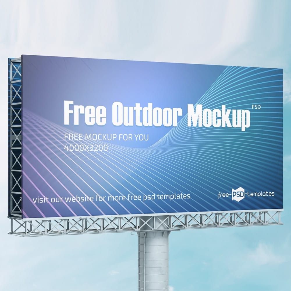 Free Outdoor Mockup in PSD