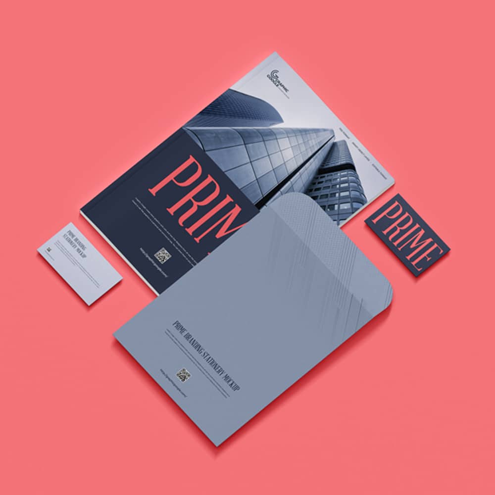 Free Prime Branding Stationery Mockup