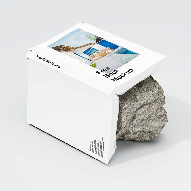 Free Unique Book Mockup