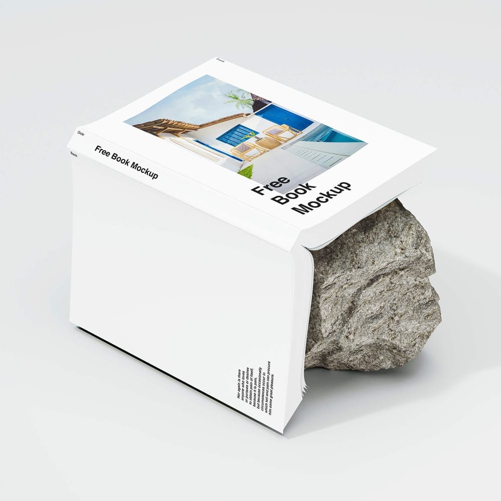 Free Unique Book Mockup