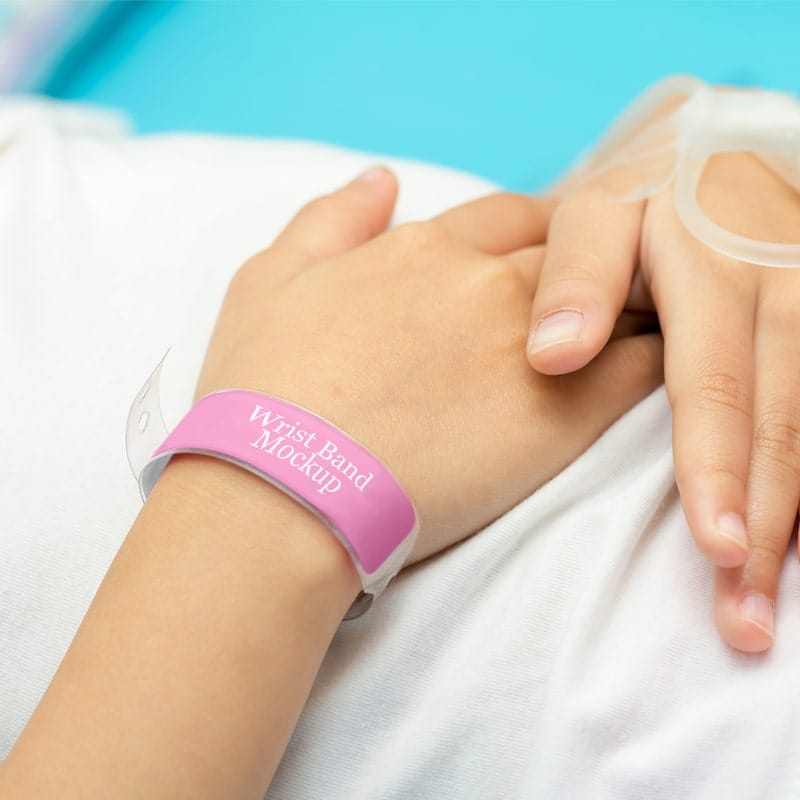 Free Wrist Band Mockup PSD Template