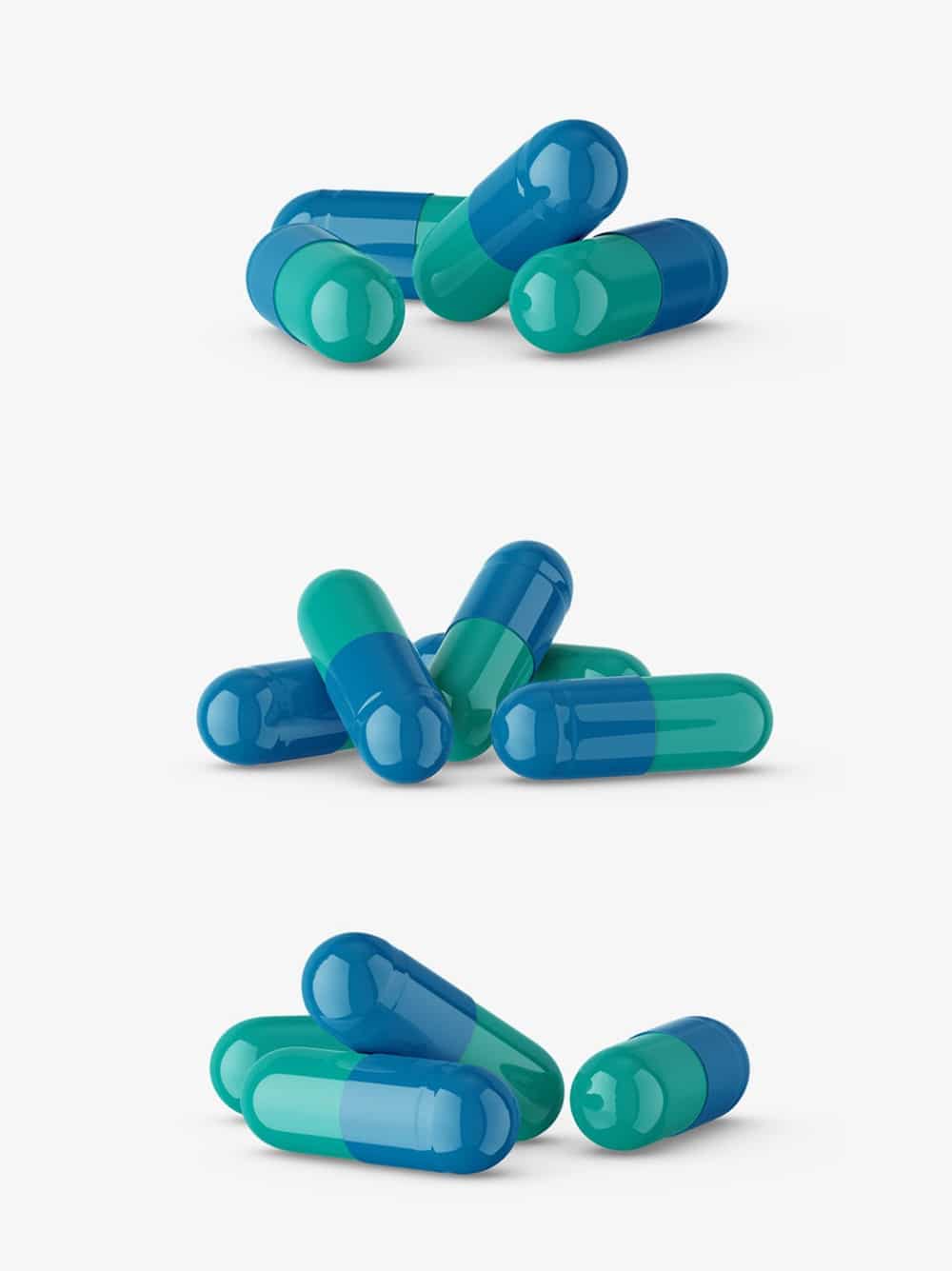 Free Capsules Mockup