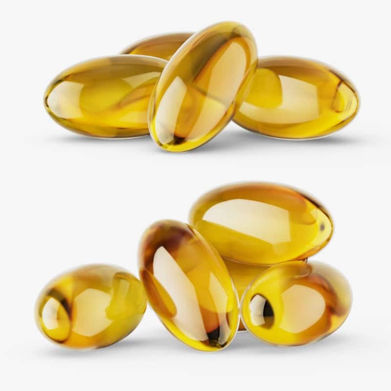 Free Fish Oil Capsules Mockup