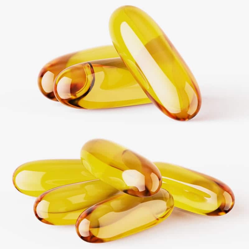 Free Fish Oil Capsules Mockup