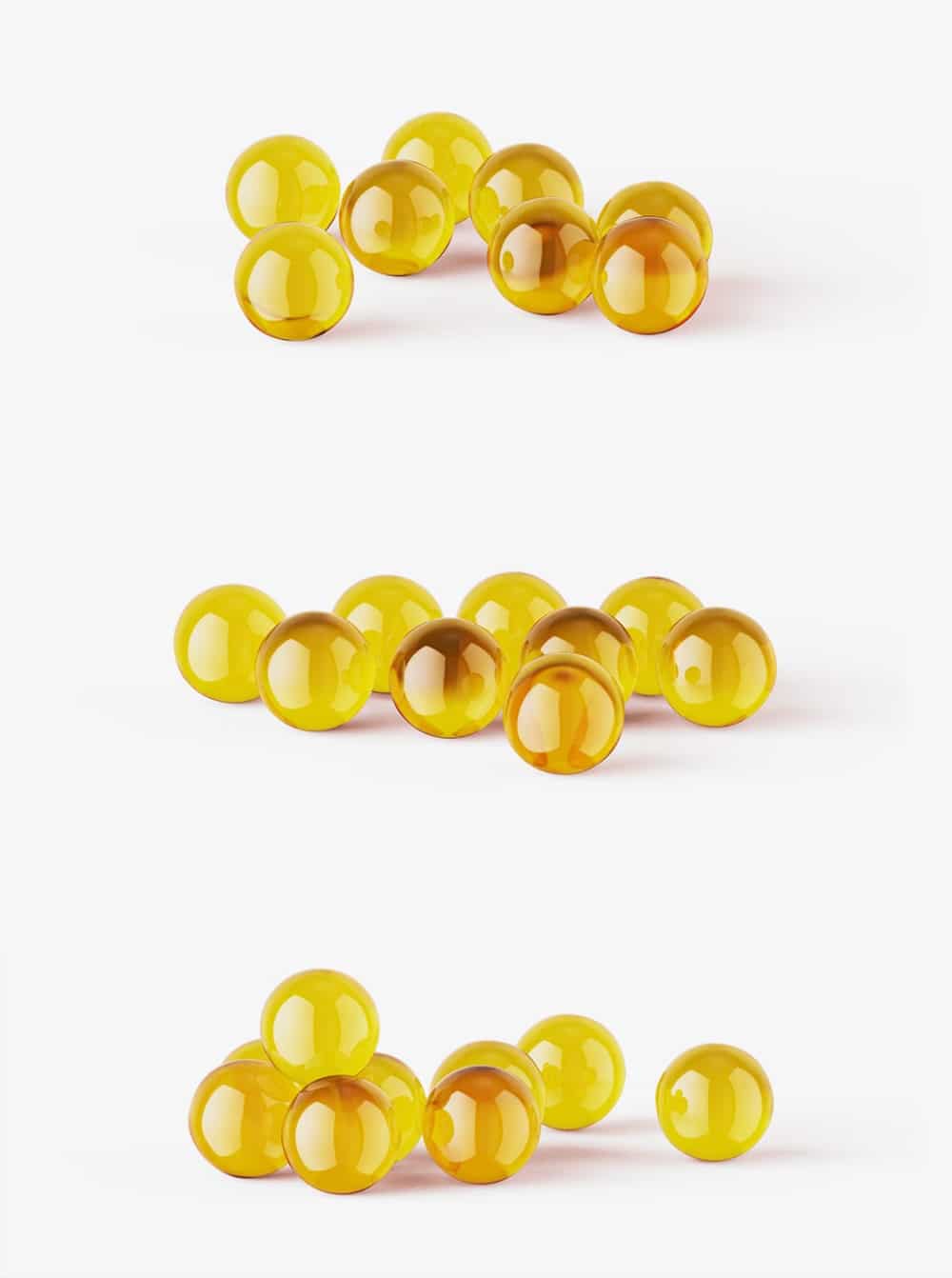 Free Fish Oil Capsules Mockup