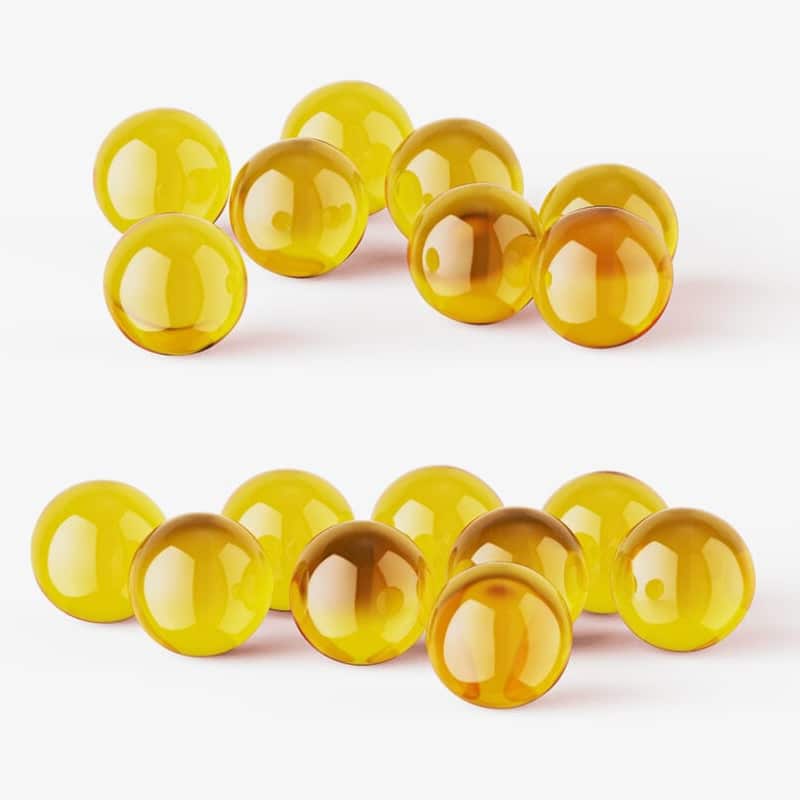 Free Fish Oil Capsules Mockup