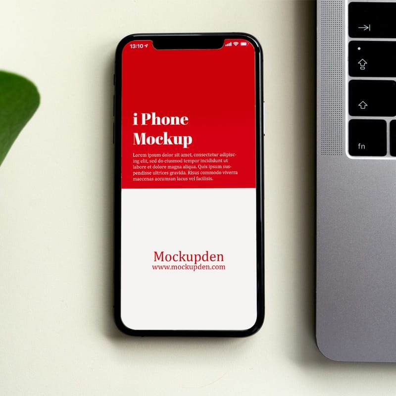 Free iPhone Mockup PSD Template