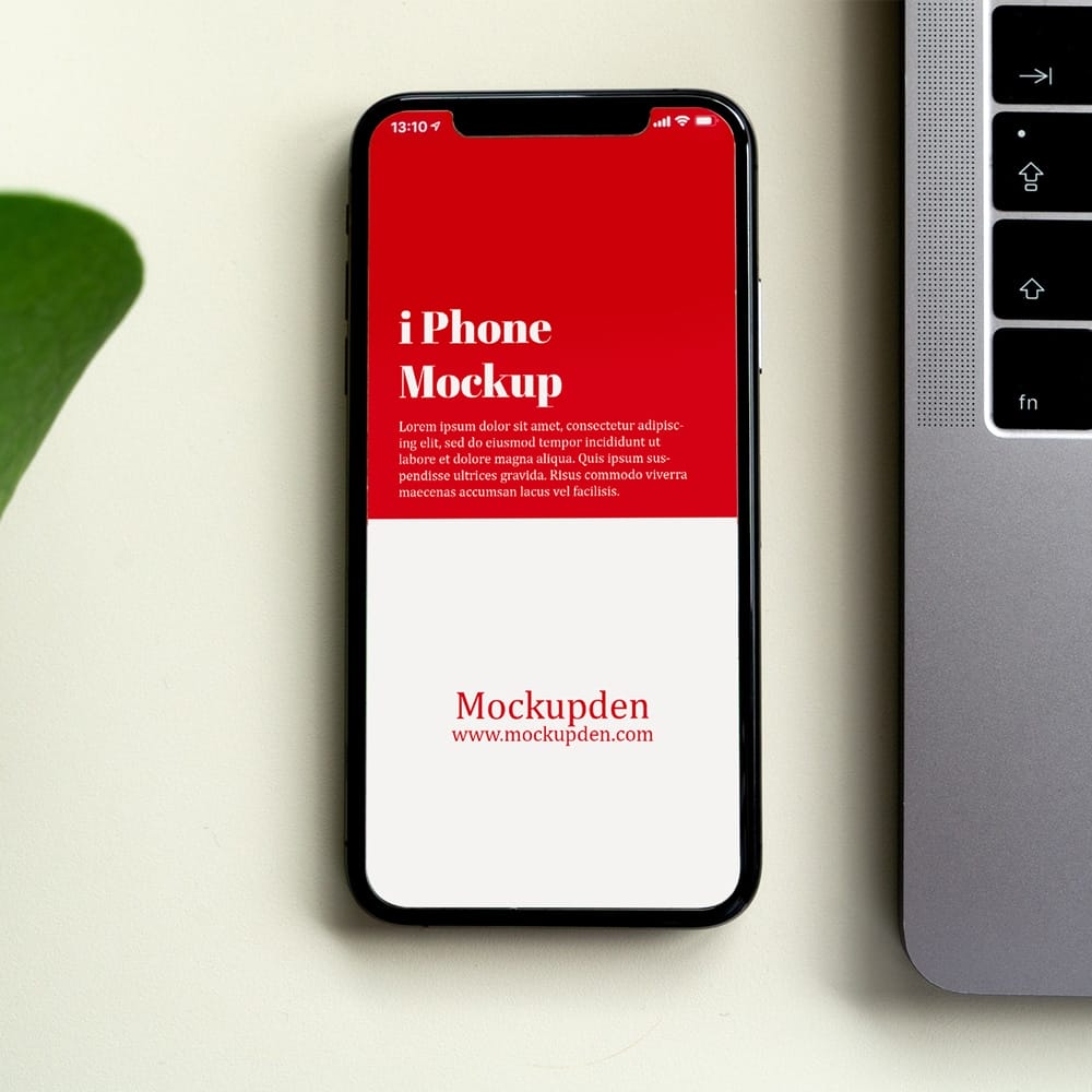 Free iPhone Mockup PSD Template