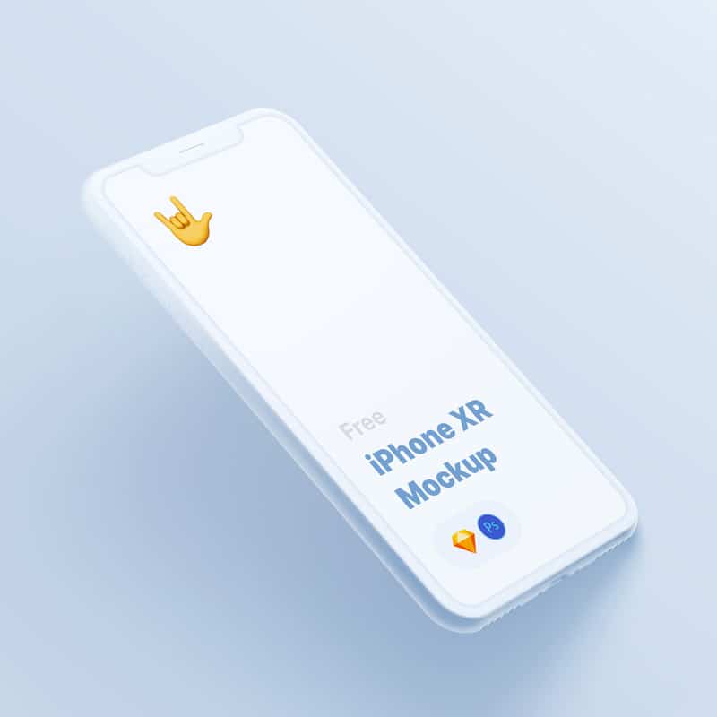 Free iPhone XR Mockup (stylized)