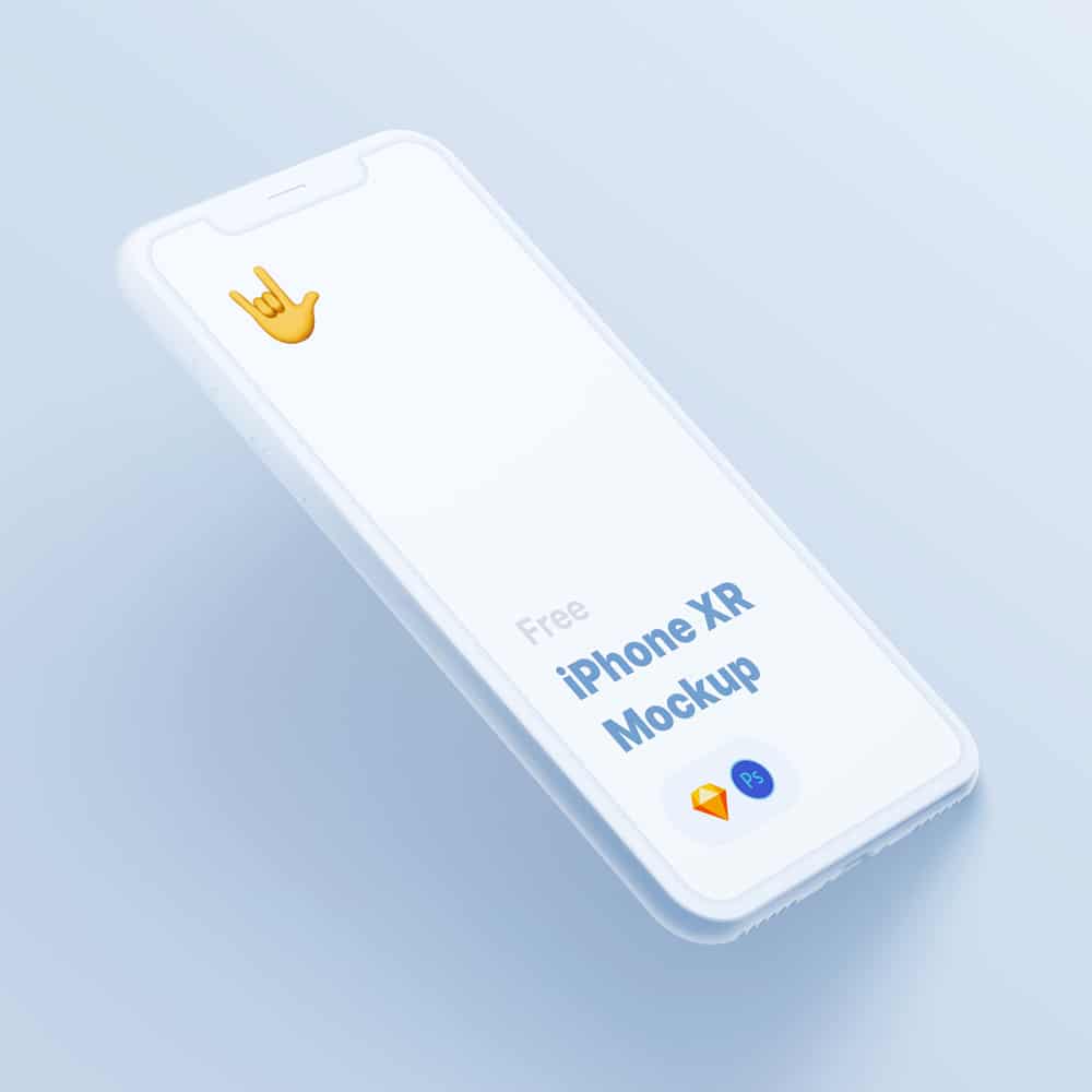 Free iPhone XR Mockup (stylized)