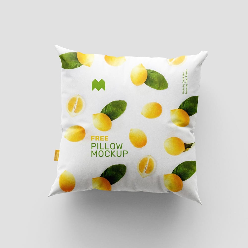 Free Square Pillow Mockup